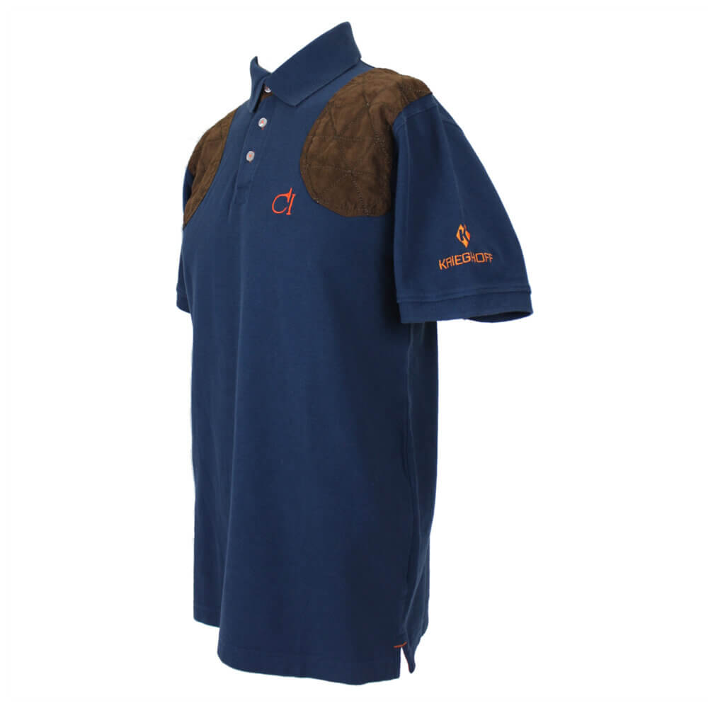 “Hubert” Cotton Polo Shirt by Club Interchasse, Blue