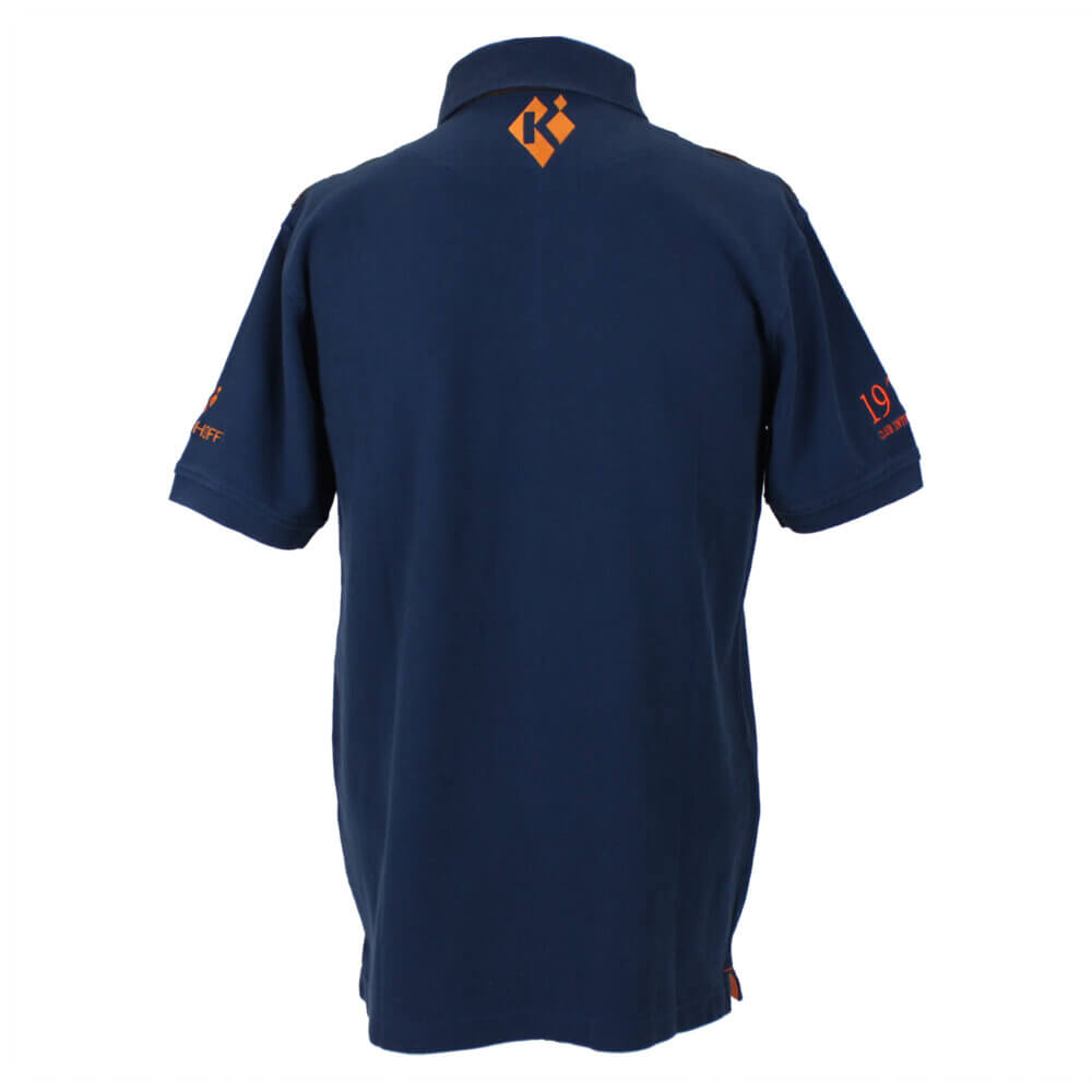 “Hubert” Cotton Polo Shirt by Club Interchasse, Blue